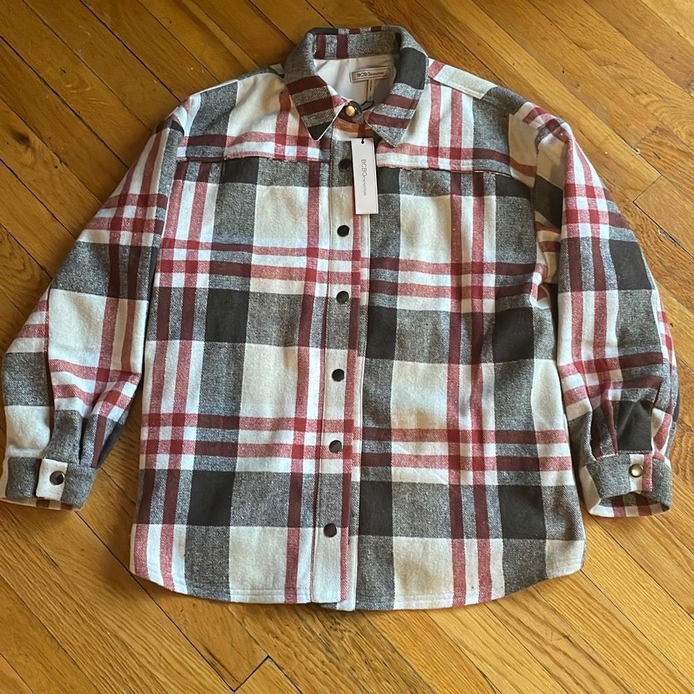Bcbgeneration Plaid Jacket Size Medium - image 1